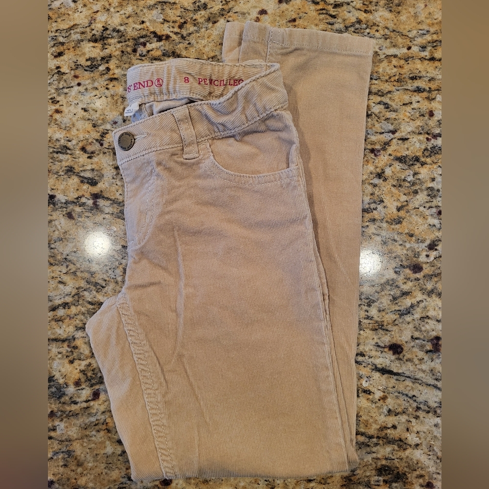 Lands' End Kids Beige Corduroy Jeans